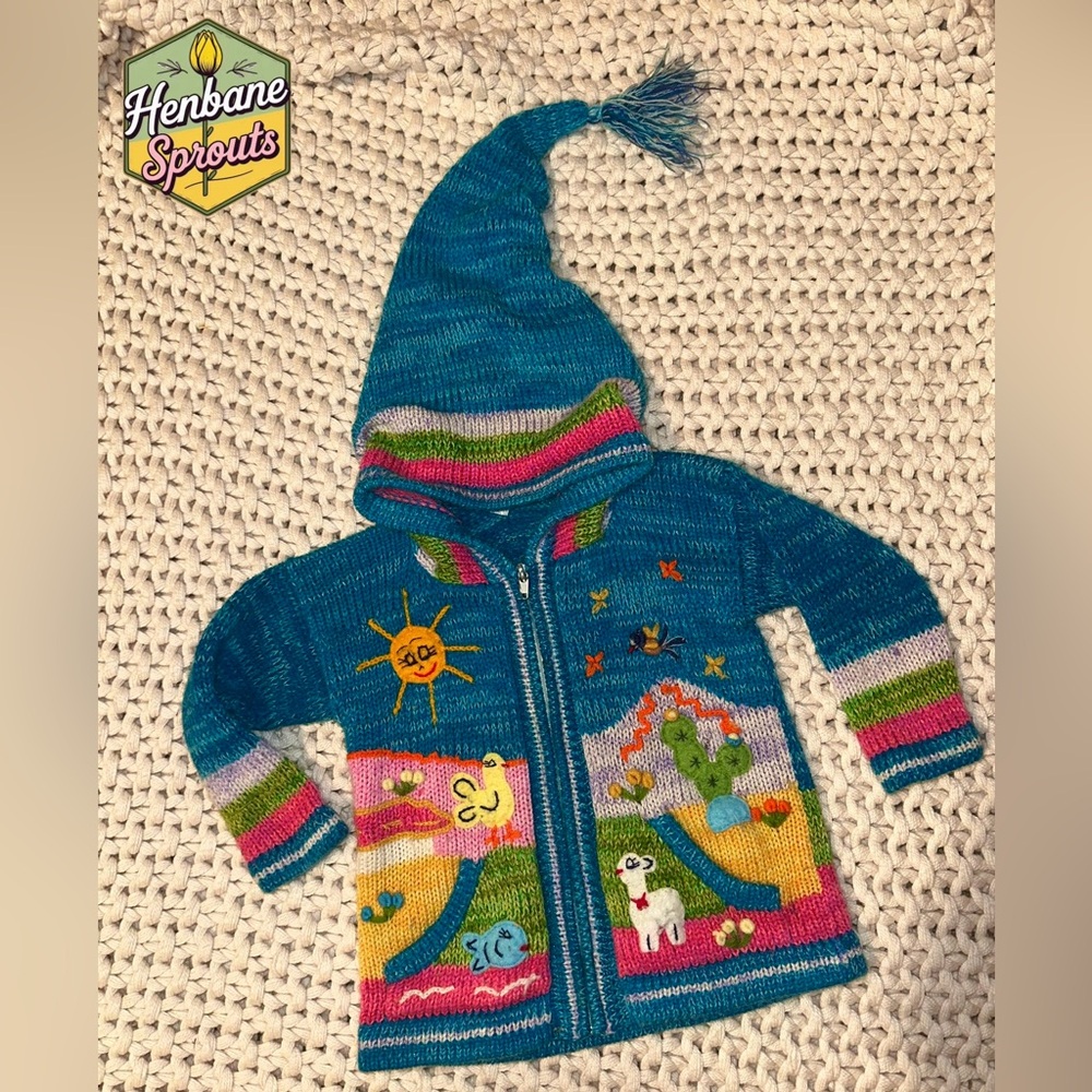 Hand Knit Peruvian Kids Sweater